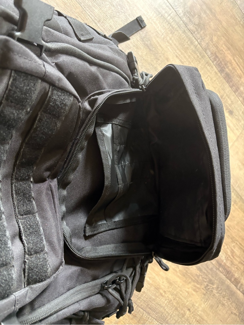 Rockland military tactical 20in black laptop backpack Molle webbing system - Picture 12 of 16